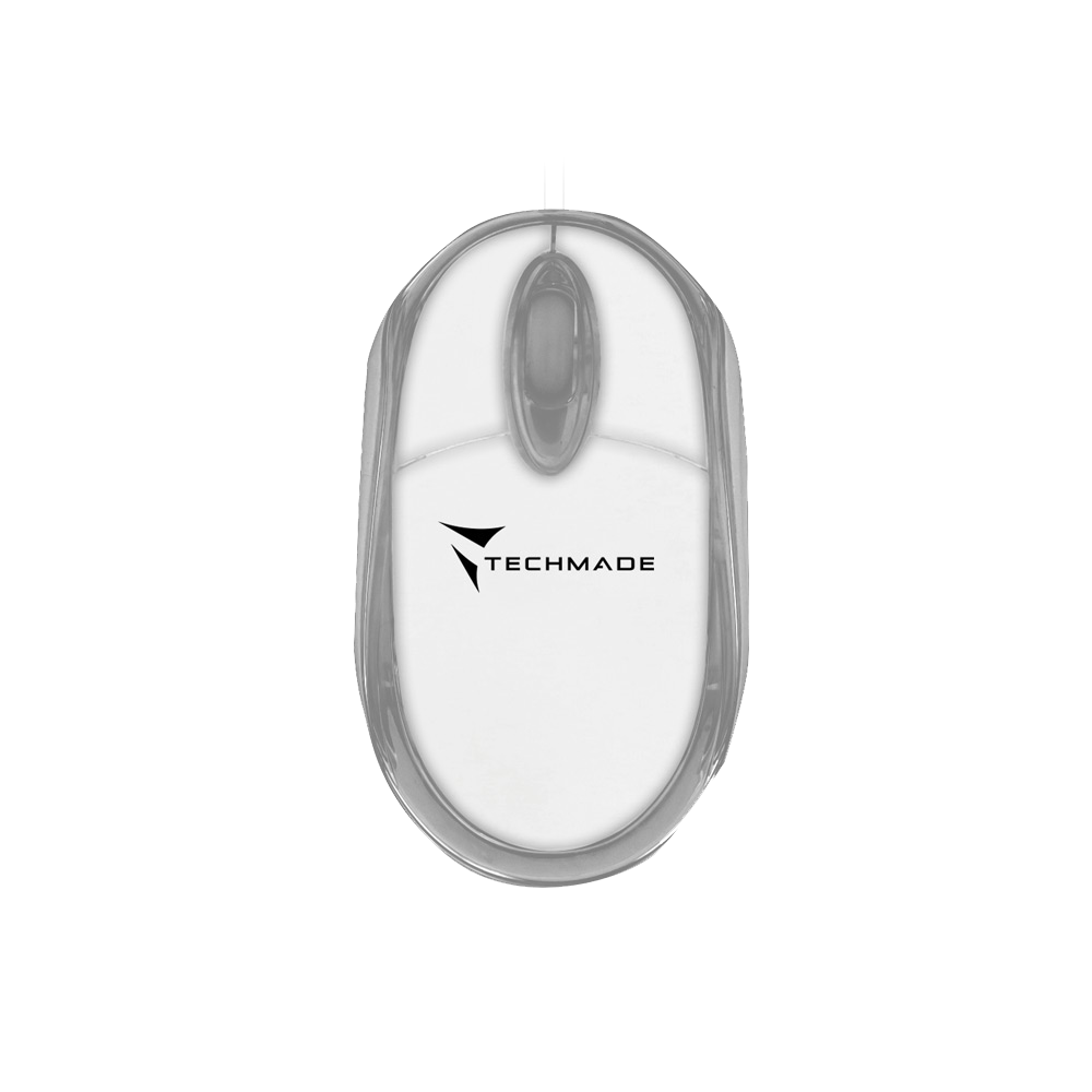 TECHMADE Optical USB Mouse White